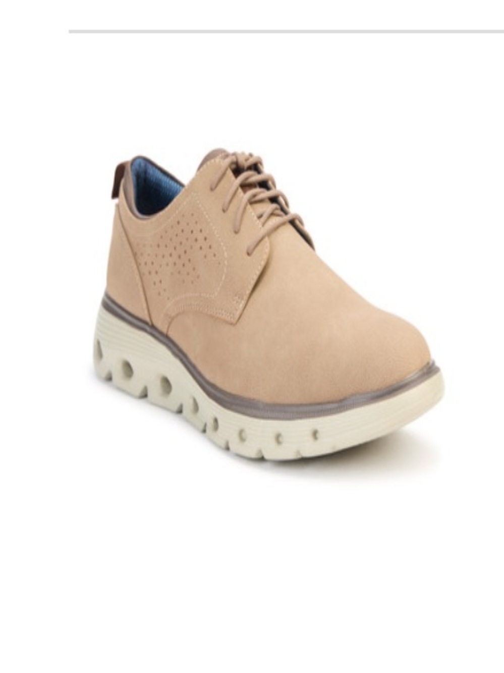 NWT Dockers Mens Franco Lace-up Oxfords - Beige Sizes 9 & 10